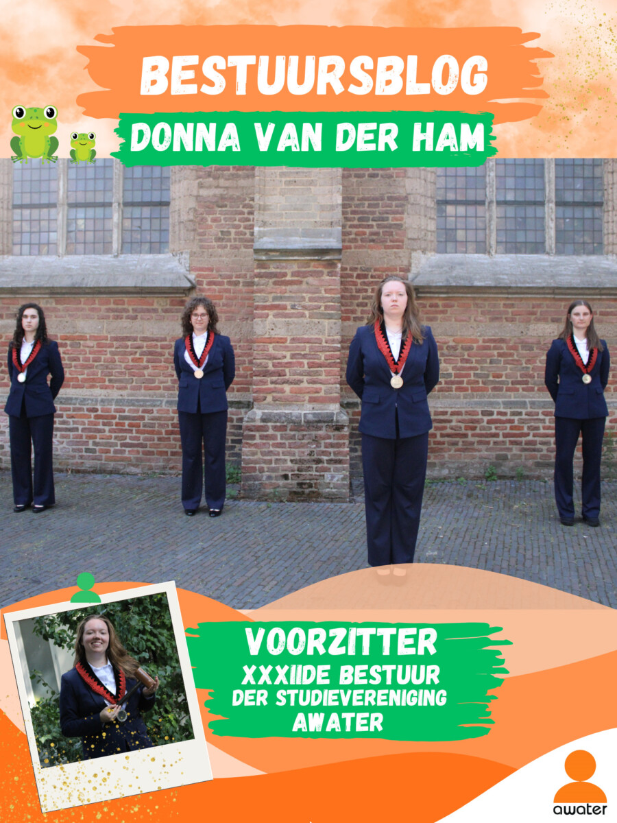 Awater pakte mij in met een oranje strik eromheen | Bestuursblog Donna van der Ham